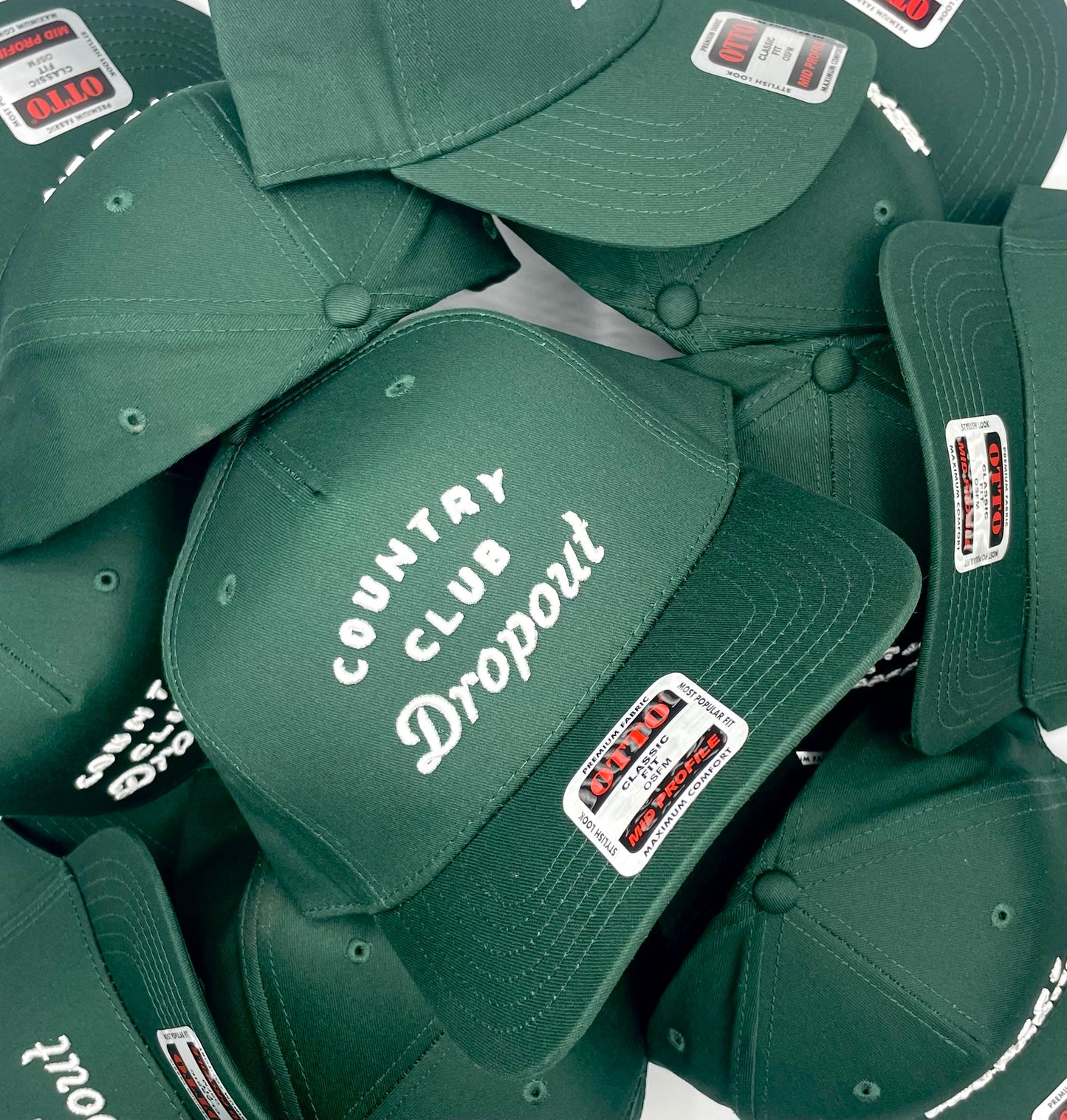 Country Club Dropout Hat Forest Green